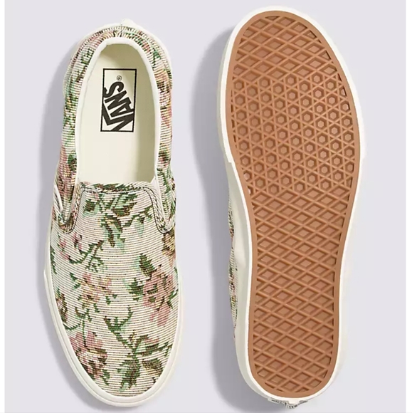 Floral tapestry slip on Vans, size 6 - Picture 7 of 7